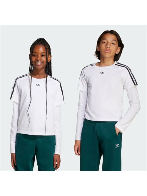 long sleeve tee ADIDAS ORIGINAL | JV7799WHITE/BLACK